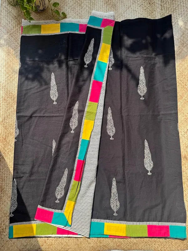 Retro_Buta_Mulmul_Patchwork_Saree