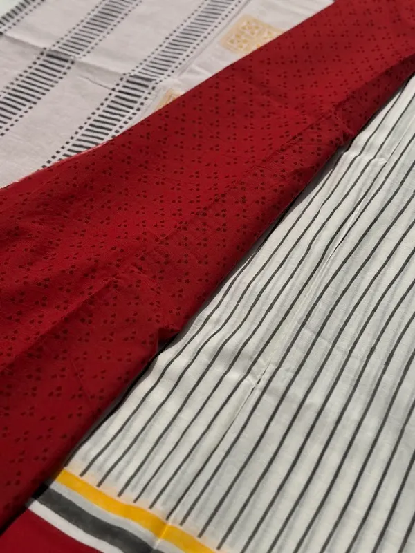 Retro_Stripes_Mulmul_Patchwork_Saree