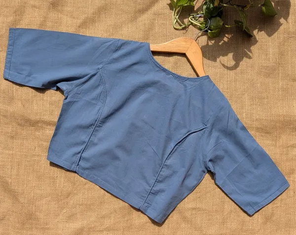 Denim__Blue_Front_Wooden_Button_Round_Neck_Cotton_Blouse