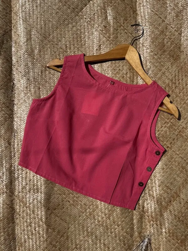 Muted_pink_Sleeveless_cotton__Blouse