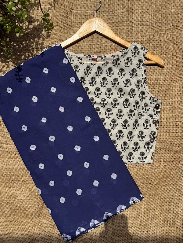 Indigo_Bandhej_Tie_&_Dye_Saree_with_Blouse_Piece