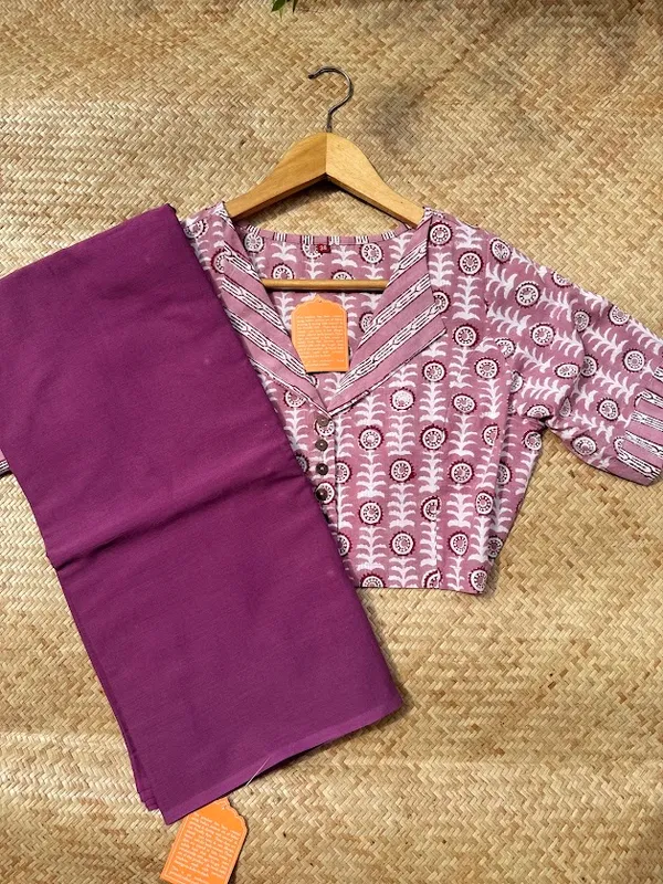 Wine_PLUM_Plain_Mulmul_Saree_with_Fabric_Tassels