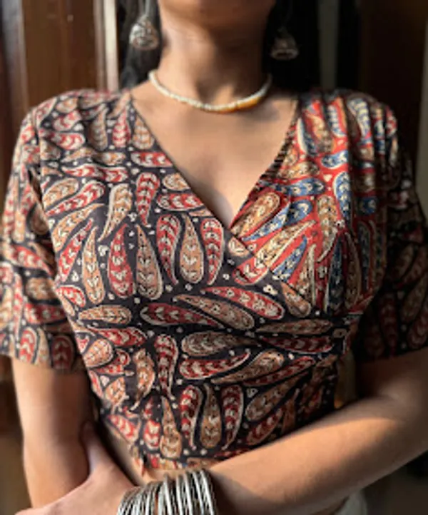 Paisley_Motifs_Angrakha__Cotton_Handblock_Blouse