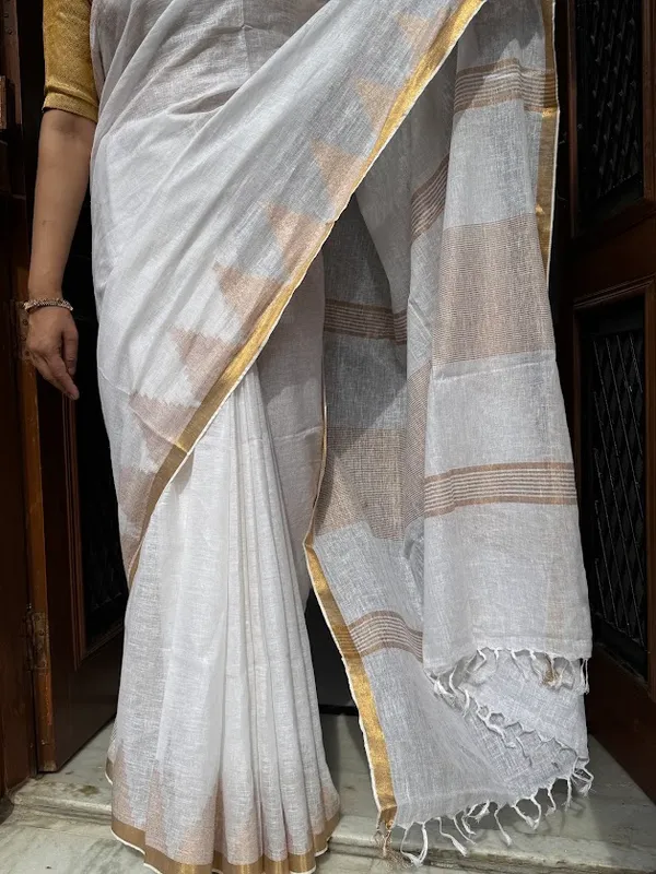 Onam_Classic_Temple_Border_Linen_Saree