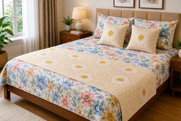 Premium_Golden_Foil_Print_Bed_Runner_with_2_Cushion_Covers_|_3-Piece_Bed_Runner_Set_|_18_x_96_Inch_Bed_Runner_&_16_x_16_Inch_Cushion_Covers
