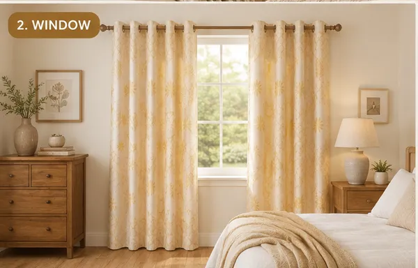 2_PCS_Golden_Foil_Print_Curtains_for_Door_&_Window_|_4_x_7_Ft_Each_|_Premium_Decorative_Curtain_Set_with_2_Free_Tiebacks_|_Eyelet/Grommet_Top_|_Living_Room,_Bedroom_&_Home_Décor