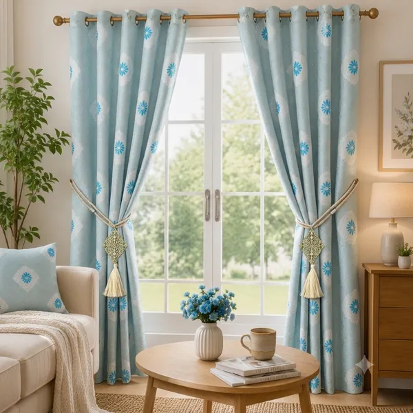 2_PCS_Golden_Foil_Print_Curtains_for_Door_&_Window_|_4_x_7_Ft_Each_|_Premium_Decorative_Curtain_Set_with_2_Free_Tiebacks_|_Eyelet/Grommet_Top_|_Living_Room,_Bedroom_&_Home_Décor