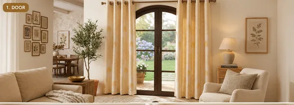 2_PCS_Golden_Foil_Print_Curtains_for_Door_&_Window_|_4_x_7_Ft_Each_|_Premium_Decorative_Curtain_Set_with_2_Free_Tiebacks_|_Eyelet/Grommet_Top_|_Living_Room,_Bedroom_&_Home_Décor