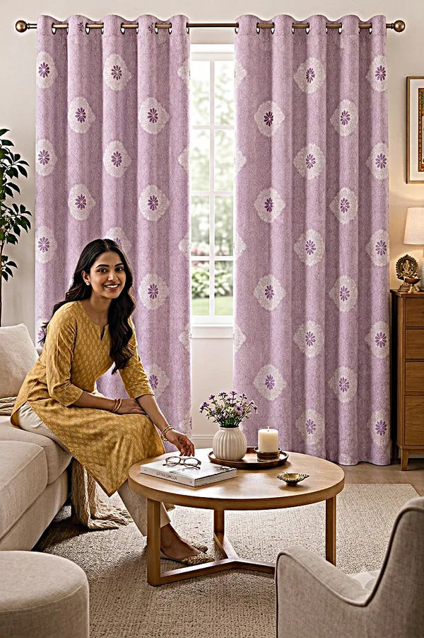 2_PCS_Golden_Foil_Print_Curtains_for_Door_&_Window_|_4_x_7_Ft_Each_|_Premium_Decorative_Curtain_Set_with_2_Free_Tiebacks_|_Eyelet/Grommet_Top_|_Living_Room,_Bedroom_&_Home_Décor