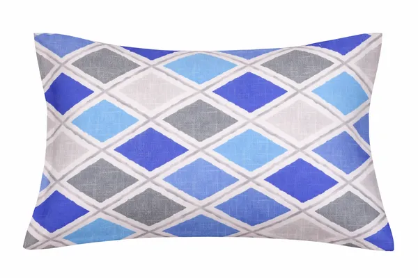 2_Pcs_Pillow_Cover_with_Pillow_(16x24_Inch)_|_100%_Cotton_Reversible_Takiya_Cover_Set_|_Blue_&_Grey_Geometric_Design_|_Soft,_Breathable_&_Durable_Bed_Pillow_Covers_for_Sofa_&_Bedroom