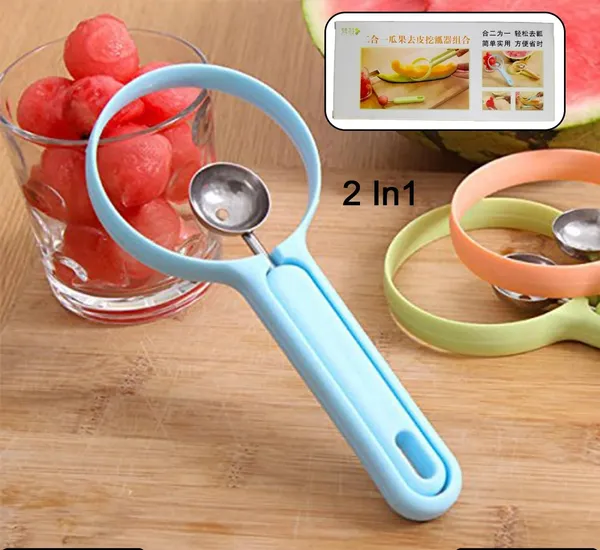 2-in-1_Fruit_Peeler_&_Melon_Baller_Tool_with_Stainless_Steel_Scooper_|_Durable_Ergonomic_Handle_|_Ideal_for_Watermelon,_Melon,_Papaya,_Mango_&_Kiwi_|_Perfect_for_Salads,_Fruit_Bowls_&_Dessert_Prep_(Pack_of_1)
