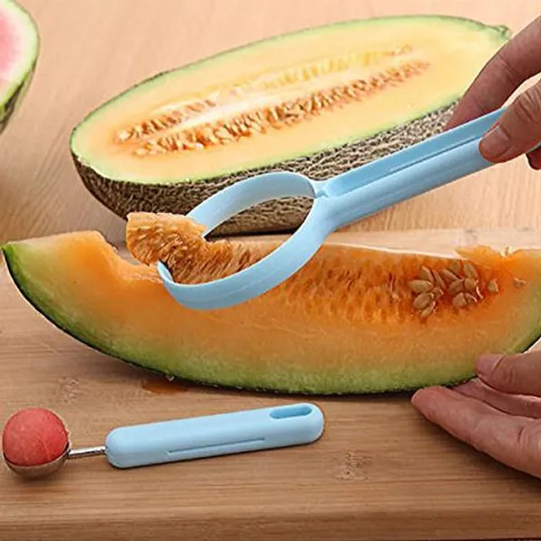 2-in-1_Fruit_Peeler_&_Melon_Baller_Tool_with_Stainless_Steel_Scooper_|_Durable_Ergonomic_Handle_|_Ideal_for_Watermelon,_Melon,_Papaya,_Mango_&_Kiwi_|_Perfect_for_Salads,_Fruit_Bowls_&_Dessert_Prep_(Pack_of_1)