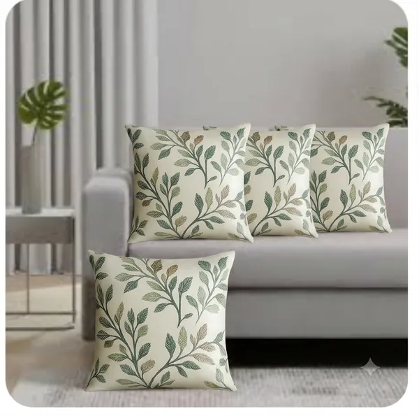 5_Pcs_Green_Knitted_Cushion_Covers_With_Zip_Closure_Decorative_Throw_Pillowcases_For_Sofa,_Bed_&_Living_Room,_Stylish_And_Cozy_Accent_For_Home_Decor