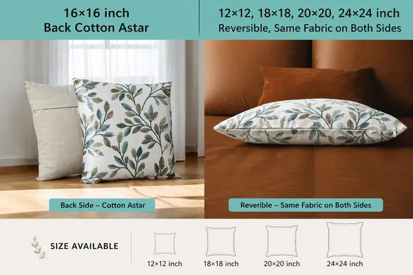 3_Pcs_Heavy_Knitting_Green_Leaf_Print_Cushion_Cover_|_Decorative_Sofa_Cushion_Covers_with_Hidden_Zip_Closure_|_Soft_&_Durable_Cushion_Cover_Set_for_Living_Room,_Bedroom_&_Office_(Cushion_Covers_Only)