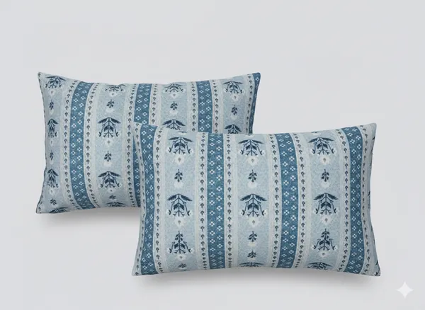 Pack_of_2_Cotton_Pillow_Cover_|_16_x_24_Inch_|_Ethnic_Floral_Stripe_Print_in_Sky_Blue_&_Off-White_|_Soft_&_Breathable_Pillow_Covers_for_Bed,_Sofa_&_Diwan
