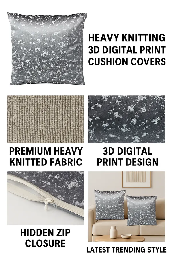 Pack_Of_10_Metallic_Grey_Decorative_Cushion_Covers,_Metallic,_3D_Print_Heavy_Knit,_With_Zip_Closure