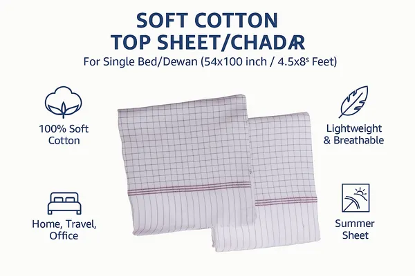 Cotton_Top_Sheet_/_Chadar_for_Single_Bed_&_Dewan_(4.5_x_8.3_Feet)_|_Soft_&_Lightweight_Summer_Sheet_|_Breathable,_Foldable_&_Multipurpose_for_Home,_Travel_&_Office_|_Pack_of_1
