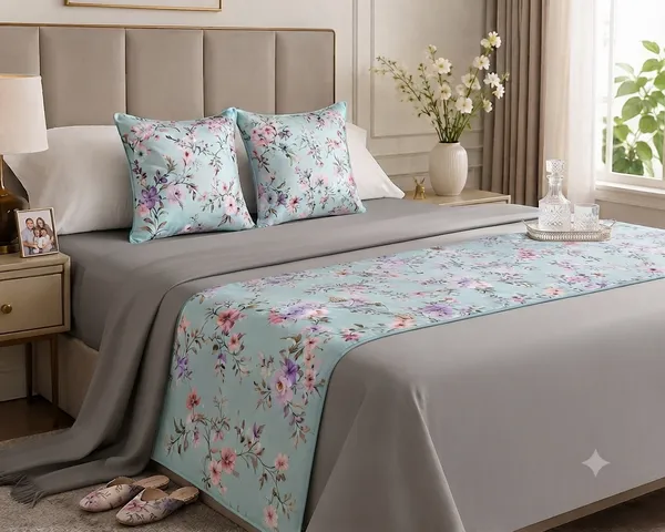 Digital_Print_Bed_Runner_with_2_Cushion_Covers_Set_|_18_x_96_Inch_Bed_Runner_with_2_Pcs_16_x_16_Inch_Decorative_Cushion_Covers_|_Floral_Printed_Bedroom_Décor_&_Gifting_Set