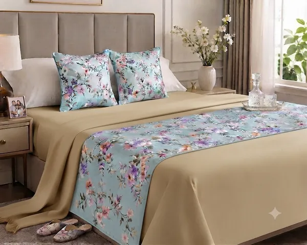 Digital_Print_Bed_Runner_with_2_Cushion_Covers_Set_|_18_x_96_Inch_Bed_Runner_with_2_Pcs_16_x_16_Inch_Decorative_Cushion_Covers_|_Floral_Printed_Bedroom_Décor_&_Gifting_Set
