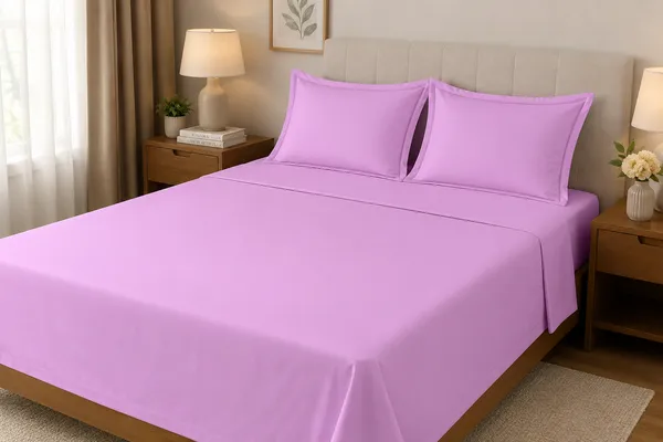 Double_Bedsheet_with_2_Pillow_Covers_(90x100_Inch)_|_100%_Cotton_Pink_Bedsheet_Set_|_Soft,_Breathable_&_Skin-Friendly_Bedding_for_Bedroom_|_Premium_Quality