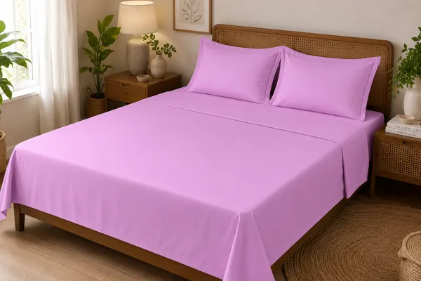 Double_Bedsheet_with_2_Pillow_Covers_(90x100_Inch)_|_100%_Cotton_Pink_Bedsheet_Set_|_Soft,_Breathable_&_Skin-Friendly_Bedding_for_Bedroom_|_Premium_Quality