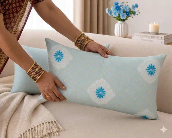 Foil_Print_Cushion_Cover_/_Pillow_Cover_/_Takiya_12x20_Inch_(Pack_of_2)_|_Premium_Fabric_Light_Blue_with_Elegant_Gold_Foil_Design_|_Decorative_Rectangular_Covers_for_Sofa,_Bed_&_Living_Room