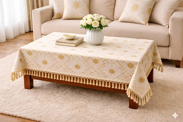 Foil_Print_Table_Cover_46x60_Inch_(1_Pc)_|_Golden_for_for_center_table,_coffee_table,_and_compact_dining_tables.