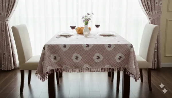 Foil_Print_Table_Cover_36x48_Inch_(1_Pc)_|_Lavender_Pink_with_Gold_Print_I_Center_Table,_Coffee_Table