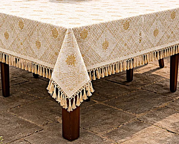 Foil_Print_Table_Cover_46x60_Inch_(1_Pc)_|_Premium_Fabric_Dining_Table_Cover_with_Border_Lace_|_Elegant_Cream_&_Off-White_Table_Cover_with_Gold_Foil_Print_for_4_Seater
