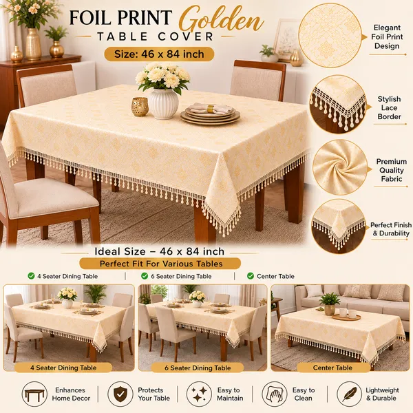 Foil_Print_Table_Cover_46x84_Inch_(3.8_x_7_ft.)_–_Premium_Dining_Table_Cover_with_Border_Lace_|_Cream_&_Off-White_|_Gold_Foil_Print_|_1_Pc_|_Fits_4_&_6_Seater_|_Vintage_House