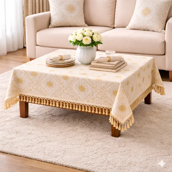 Foil_Print_Table_Cover_46x84_Inch_(3.8_x_7_ft.)_–_Premium_Dining_Table_Cover_with_Border_Lace_|_Cream_&_Off-White_|_Gold_Foil_Print_|_1_Pc_|_Fits_4_&_6_Seater_|_Vintage_House