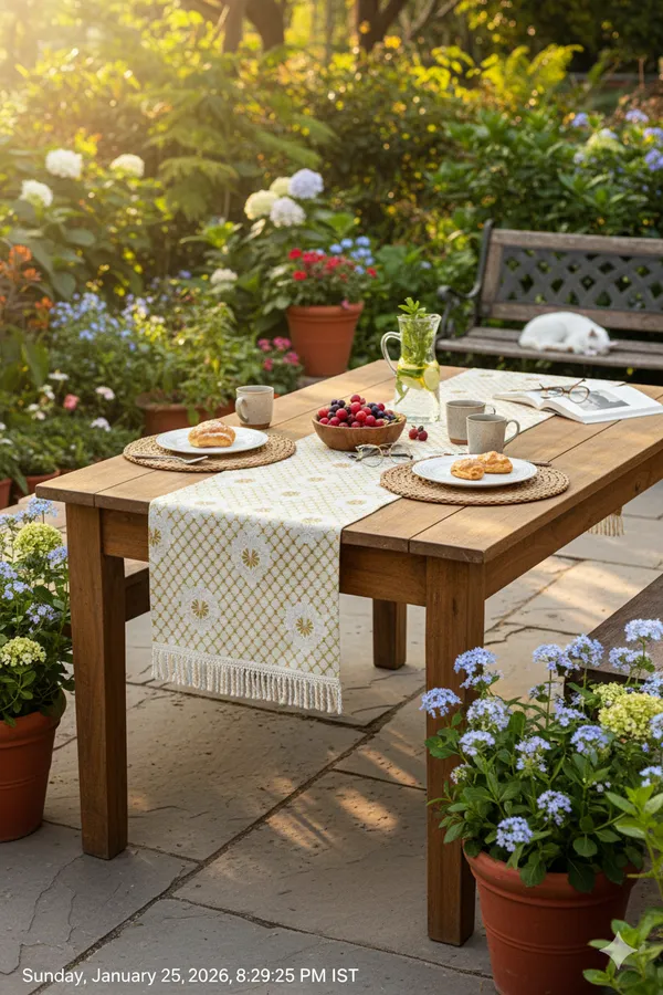 Foil_Print_Table_Runner_1_Pc_(72_x_13_Inch)_|_Premium_Fabric_with_Back_Lining_&_Lace_Tassels_|_Elegant_Table_Runner_for_4_&_6_Seater_Dining,_Center_&_Coffee_Table-Cream_/_Off-White_Base_with_Gold_Foil_Print