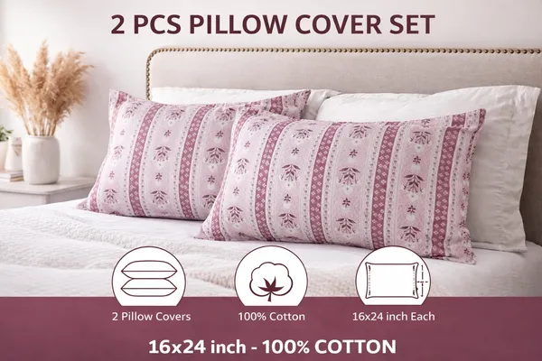 Pack_of_2_Cotton_Pillow_Cover_|_16_x_24_Inch_|_Ethnic_Floral_Stripe_Print_in_Dusty_Rose_&_Maroon_|_Soft_Printed_Pillow_Covers_for_Bed,_Sofa_&_Diwan