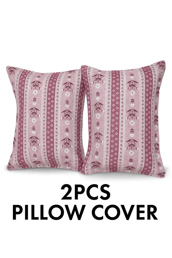 Pack_of_2_Cotton_Pillow_Cover_|_16_x_24_Inch_|_Ethnic_Floral_Stripe_Print_in_Dusty_Rose_&_Maroon_|_Soft_Printed_Pillow_Covers_for_Bed,_Sofa_&_Diwan