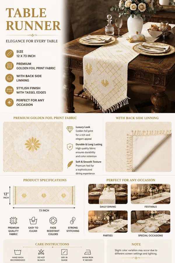 Golden_Foil_Print_Table_Runner_with_Border_Lace_–_12_x_73_Inch,_with_back_side_cotton_lining-Golden