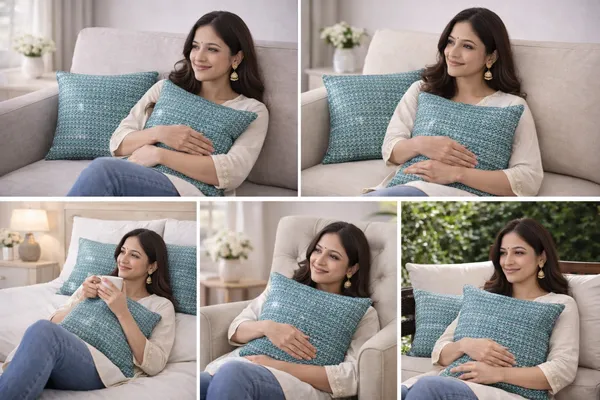 Pack_of_2_Heavy_Knitted_Cushion_Cover_(24x24_Inch)_|_Teal_Blue_Textured_Weave_|_Reversible_Design_with_Hidden_Zipper_|_Premium_Sofa_&_Bed_Pillow_Covers