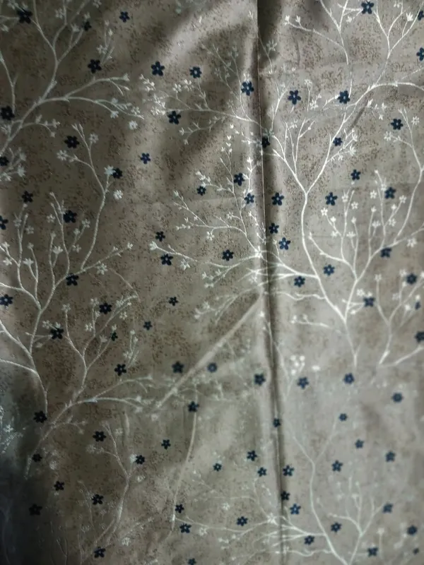 Foil_Print_Room_Darkening_Curtains_|_Yellow_Golden_with_Gold_Floral_Design_|_4_x_7_Ft_(48_x_84_Inches)_|_Set_of_2_Panels
