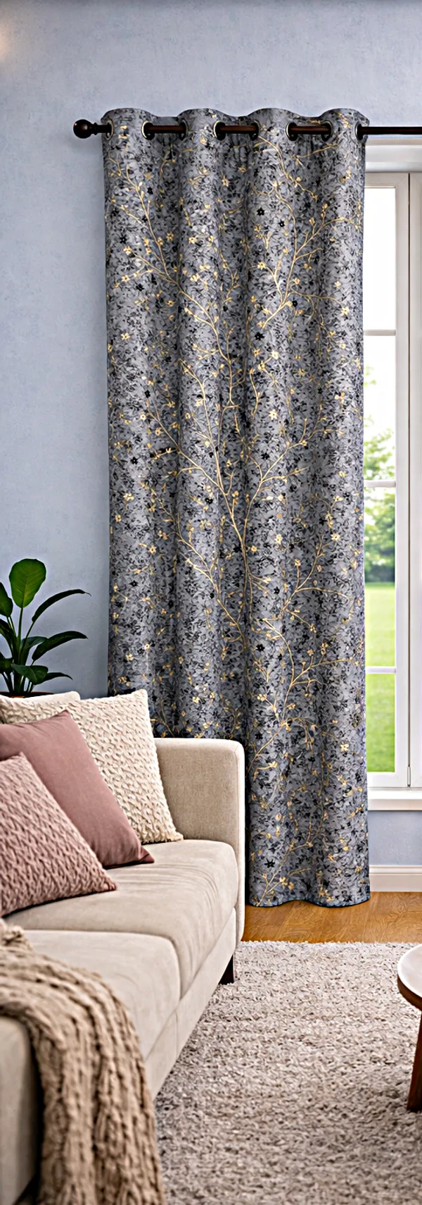 Foil_Print_Room_Darkening_Curtains_(Grey_&_Gold_Floral)_|_4_x_7_ft_|_2_Panels_Set_|_Premium_Eyelet_Curtains_for_Living_Room_&_Bedroom