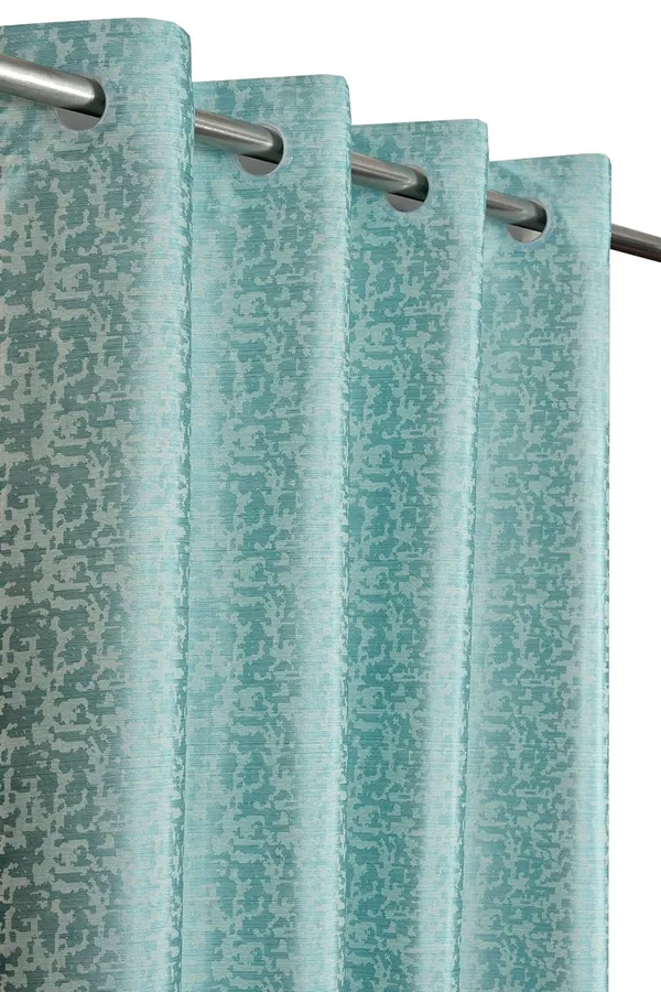 Heavy_Knitting_Digital__Print_Door_Curtain_Set_(2_Pieces)_|_Aqua_Blue_Textured_Design_|_4_x_7_Feet