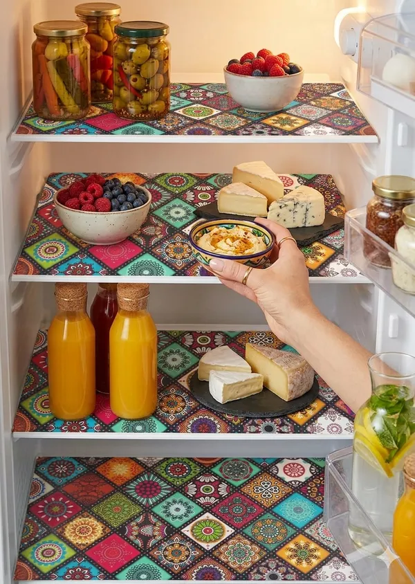 Heavy_Quality_Jute_Refrigerator_Cover_Set_with_6_Utility_Pockets_&_4_Fridge_Mats_&1_Handle_Cover_|_Multicolor_Patchwork_Design_|_Durable_Fridge_Top_Cover_for_Kitchen_Organization
