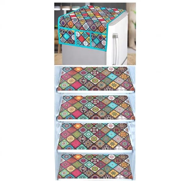 Heavy_Quality_Jute_Refrigerator_Cover_Set_with_6_Utility_Pockets_&_4_Fridge_Mats_&1_Handle_Cover_|_Multicolor_Patchwork_Design_|_Durable_Fridge_Top_Cover_for_Kitchen_Organization