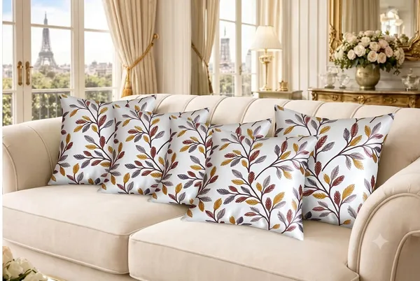 Brown_Stylish_Cushion_Covers_Heavy_Knitting_Floral_Print_Pillow_Covers_With_Hidden_Zip_For_Sofa,_Bed_&_Living_Room_Decor_Latest_Trending_Throw_Pillow