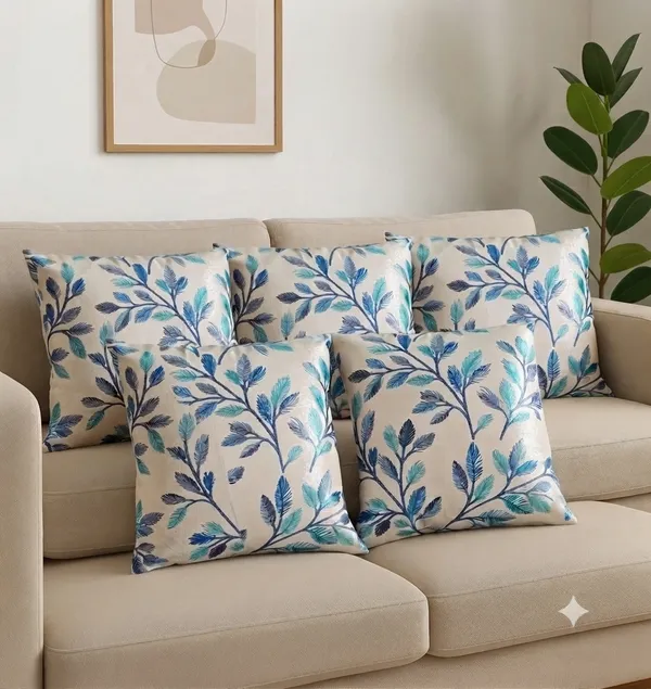 3_pcs._Blue_Heavy_Knitting_Print_Cushion_Covers,_Reversible_Design_With_Zip_Closure,_Decorative_Throw_Pillow_Covers_For_Sofa,_Bed_&_Living_Room
