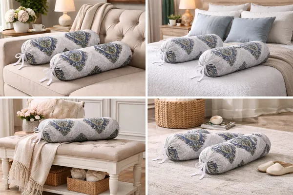 Pack_of_2_Bolster_Covers_16x32_Inch_|_Elegant_Blue_&_Grey_Paisley_Floral_Design_|_Cotton_Feel_Soft_Fabric_|_Tie_Closure_Round_Pillow_Covers_for_Sofa,_Bed_&_Diwan