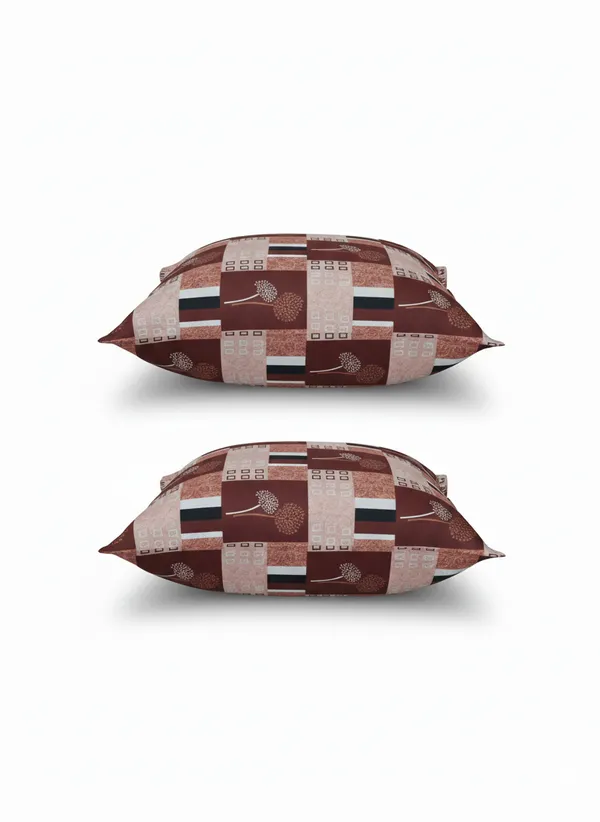 Pack_of_2_Cotton_Pillow_Cover_Set_(16x24_Inch)_with_Pillow_|_Premium_Printed_Cotton_Takiya_Covers_|_Geometric_Floral_Block_Print_in_Rust_Brown_&_Beige_|_Soft,_Breathable_Pillow_Covers_for_Bed,_Sofa_&_Diwan