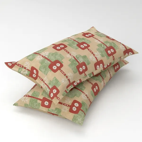 Pack_of_2_Cotton_Pillow_Cover_Set_(16x24_Inch)_with_Pillow_|_Premium_Printed_Cotton_Takiya_Covers_|_Geometric_Floral_Design_in_Pastel_Green,_Beige_&_Rust_|_Soft_&_Breathable_Covers_for_Bed,_Sofa_&_Diwan