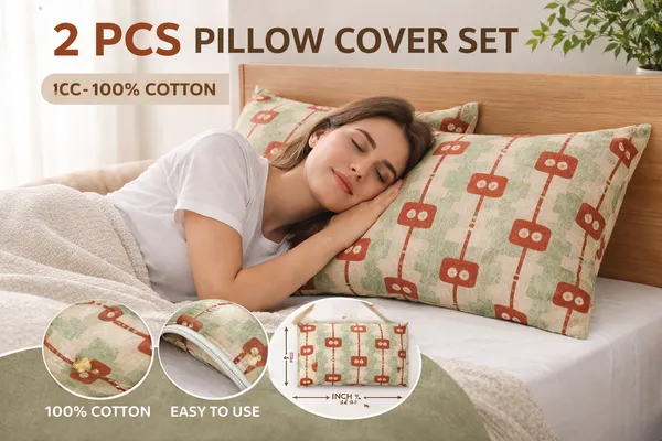 Pack_of_2_Cotton_Pillow_Cover_Set_(16x24_Inch)_with_Pillow_|_Premium_Printed_Cotton_Takiya_Covers_|_Geometric_Floral_Design_in_Pastel_Green,_Beige_&_Rust_|_Soft_&_Breathable_Covers_for_Bed,_Sofa_&_Diwan