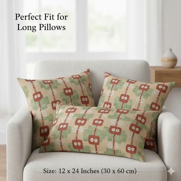 Pack_of_2_Cotton_Pillow_Cover_Set_(16x24_Inch)_with_Pillow_|_Premium_Printed_Cotton_Takiya_Covers_|_Geometric_Floral_Design_in_Pastel_Green,_Beige_&_Rust_|_Soft_&_Breathable_Covers_for_Bed,_Sofa_&_Diwan