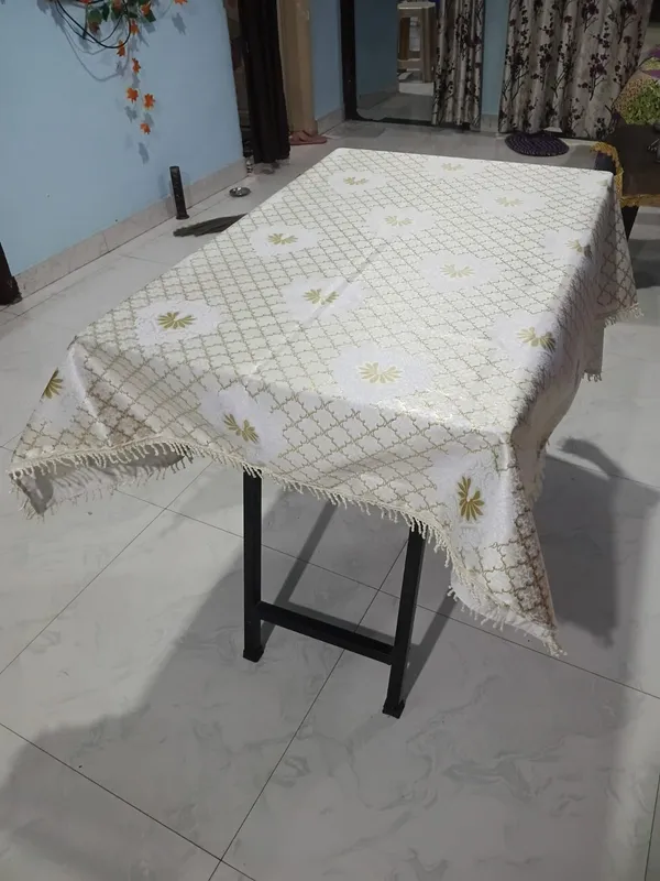 Pack_of_2_Foil_Print_Table_Cover_46x60_Inch_|_Premium_Fabric_Dining_Table_Cover_with_Elegant_Border_Lace_|_Cream_&_Off-White_Table_Cover_with_Gold_Foil_Print_|_Decorative_Tablecloth_for_4_&_6_Seater_Dining_Table