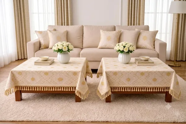 Pack_of_2_Foil_Print_Table_Cover_46x60_Inch_|_Premium_Fabric_Dining_Table_Cover_with_Elegant_Border_Lace_|_Cream_&_Off-White_Table_Cover_with_Gold_Foil_Print_|_Decorative_Tablecloth_for_4_&_6_Seater_Dining_Table